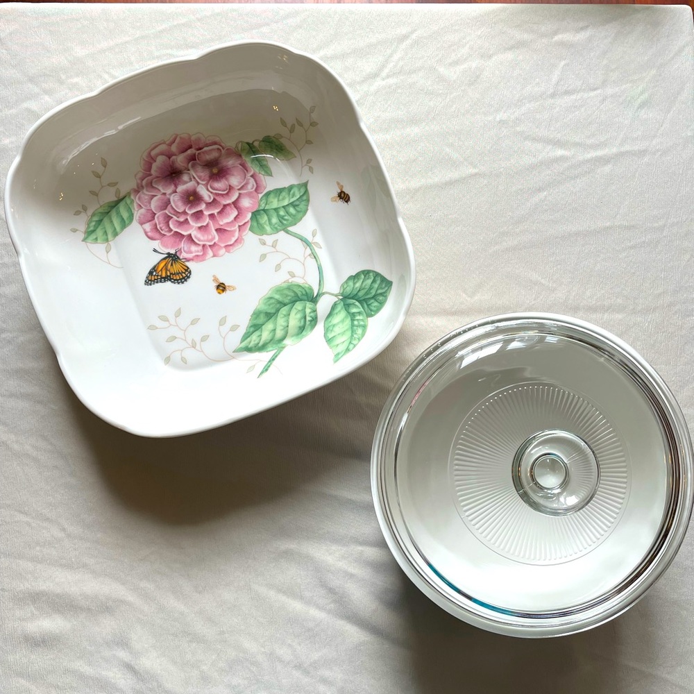 Lenox Butterfly Meadow Deep Plate and Casserole
